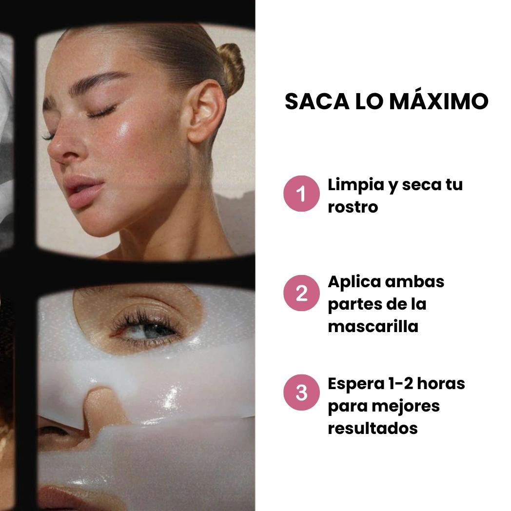 Efecto Koreano Piel de Cristal | Mascarillas Bio-Colágeno (5 ud.)