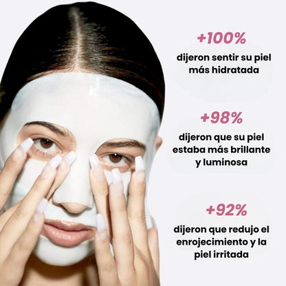 Efecto Koreano Piel de Cristal | Mascarilla Bio-Colágeno