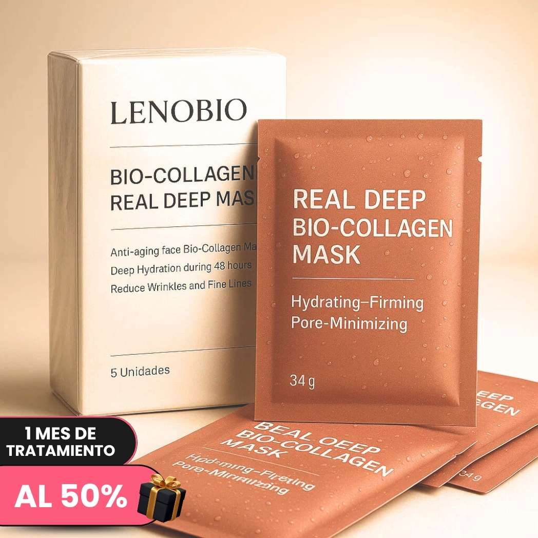 Efecto Koreano Piel de Cristal | Mascarilla Bio-Colágeno